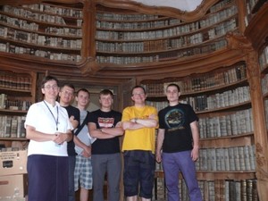Zwiedzanie biblioteki oo. Franciszkanów