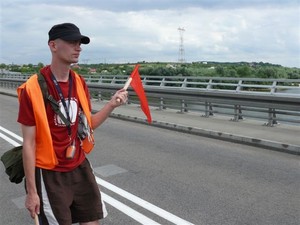 Porządkowy przy pracy