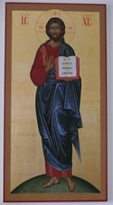 Ikona Jezusa Mistrza w kaplicy sióstr w Chmielnickim 