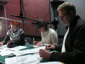 W studio radiowym we Lwowie 