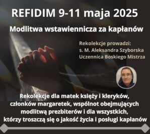 Zaproszenie na rekolekcje dla wspierających kapłanów
